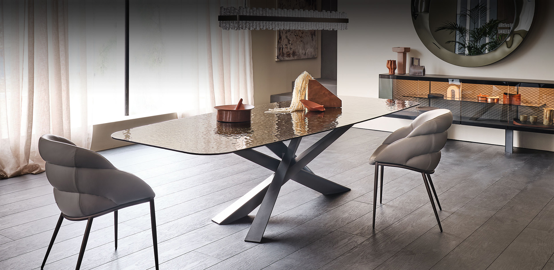 Cattelan Table Lancer Moonglass